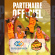 Affiche officielle du partenariat entre Minodier EGCM et le Saint-Vallier Basket Drôme (SVBD). Logos des partenaires et joueurs en action.